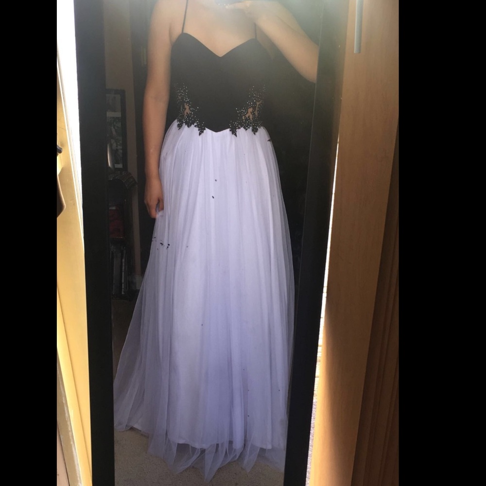 Black and white elegant dress